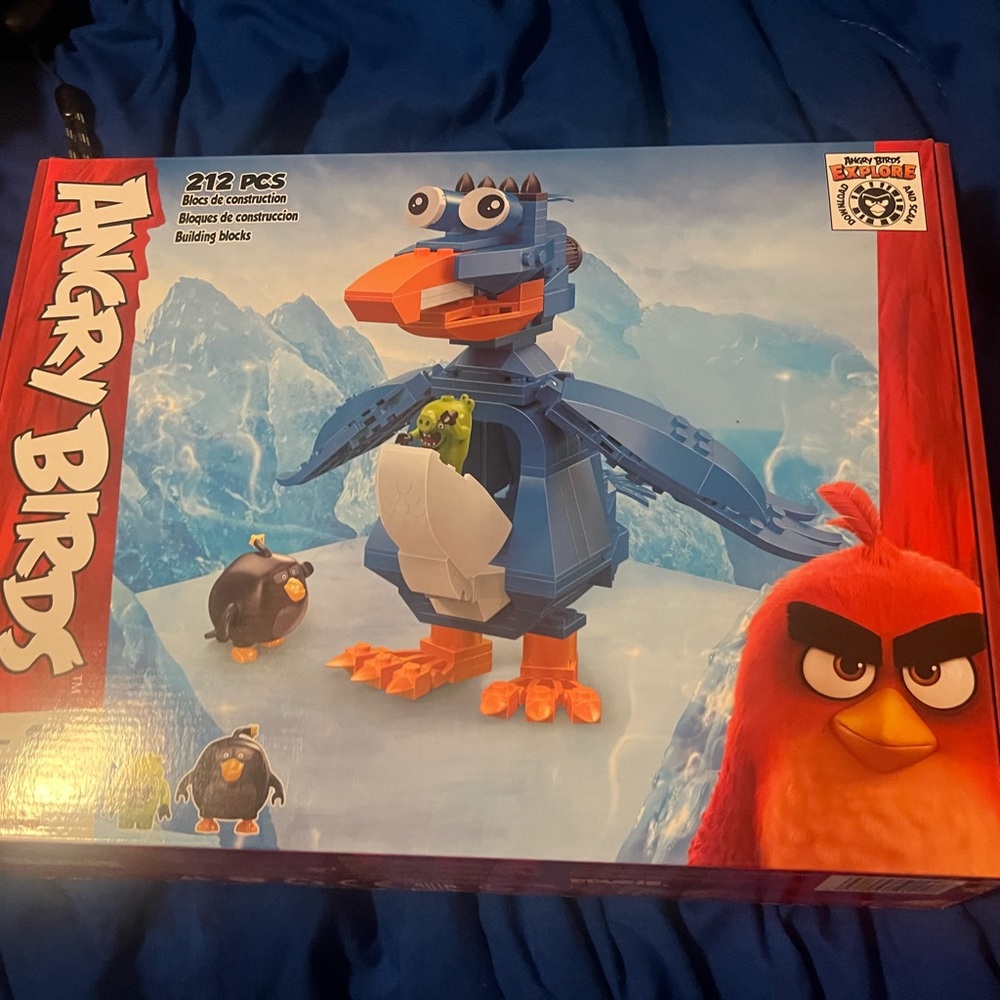Angry birds Blue and Orange Building Blocks Set
